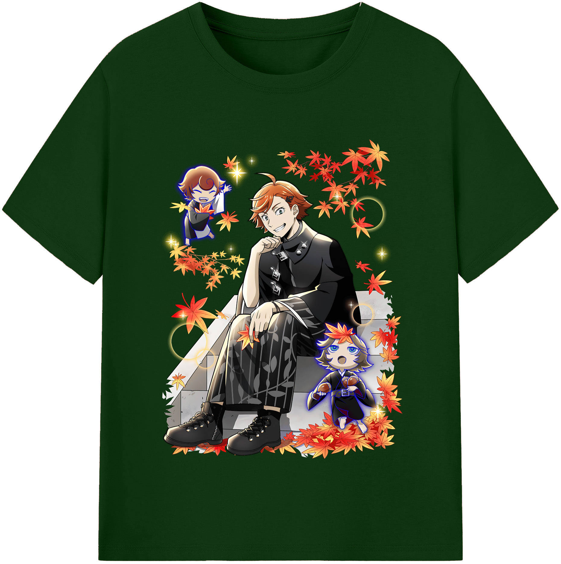 （画像用） 文豪ストレイドッグス Bungo Stray Dogs 綿100％半袖Tシャツ（フロントプリント）